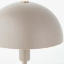 LeGer Home Linnea Pilz Tischleuchte Grau Taupe Metall Bild 5