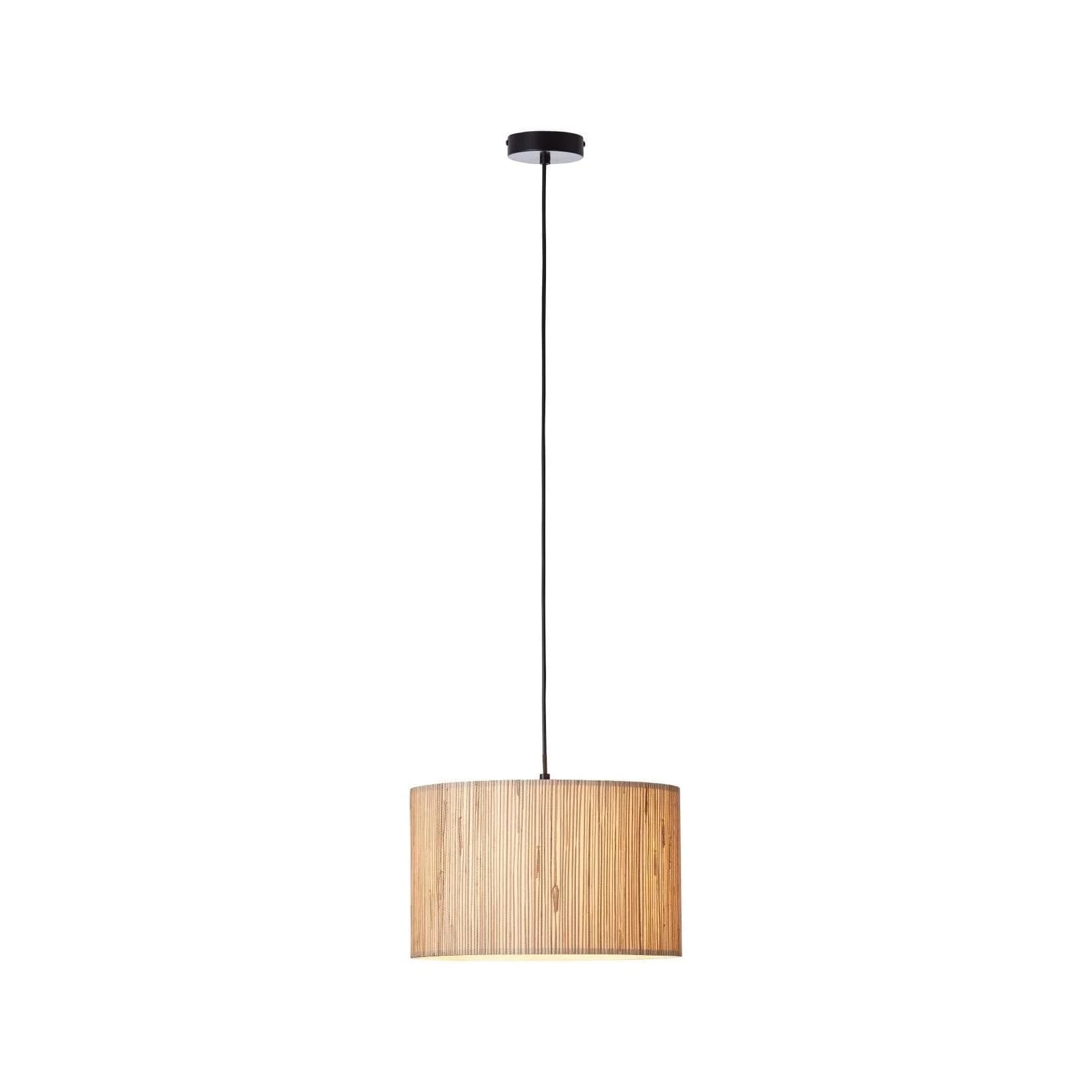BRILLIANT Pendelleuchte Wimea Beige Seegras Höhenverstellbar