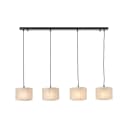 BRILLIANT Odar Pendelleuchte 4-flammig Schwarz/Beige Bild 1