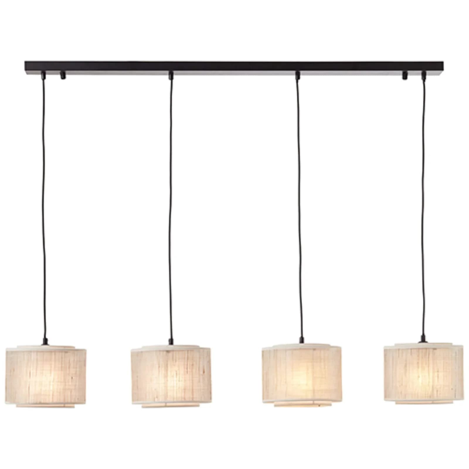 BRILLIANT Odar Pendelleuchte 4-flammig Schwarz/Beige - Bild 2