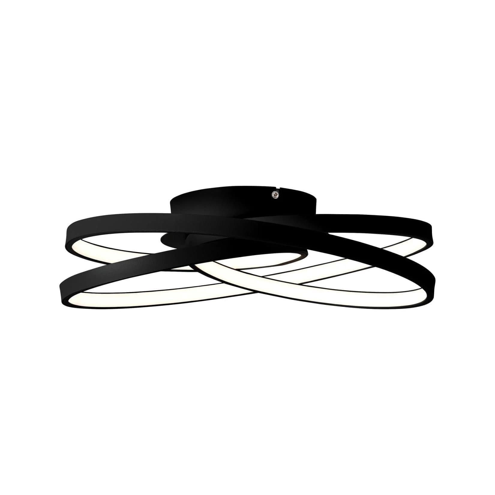 BRILLIANT Deckenleuchte Labyrinth Schwarz LED Modern
