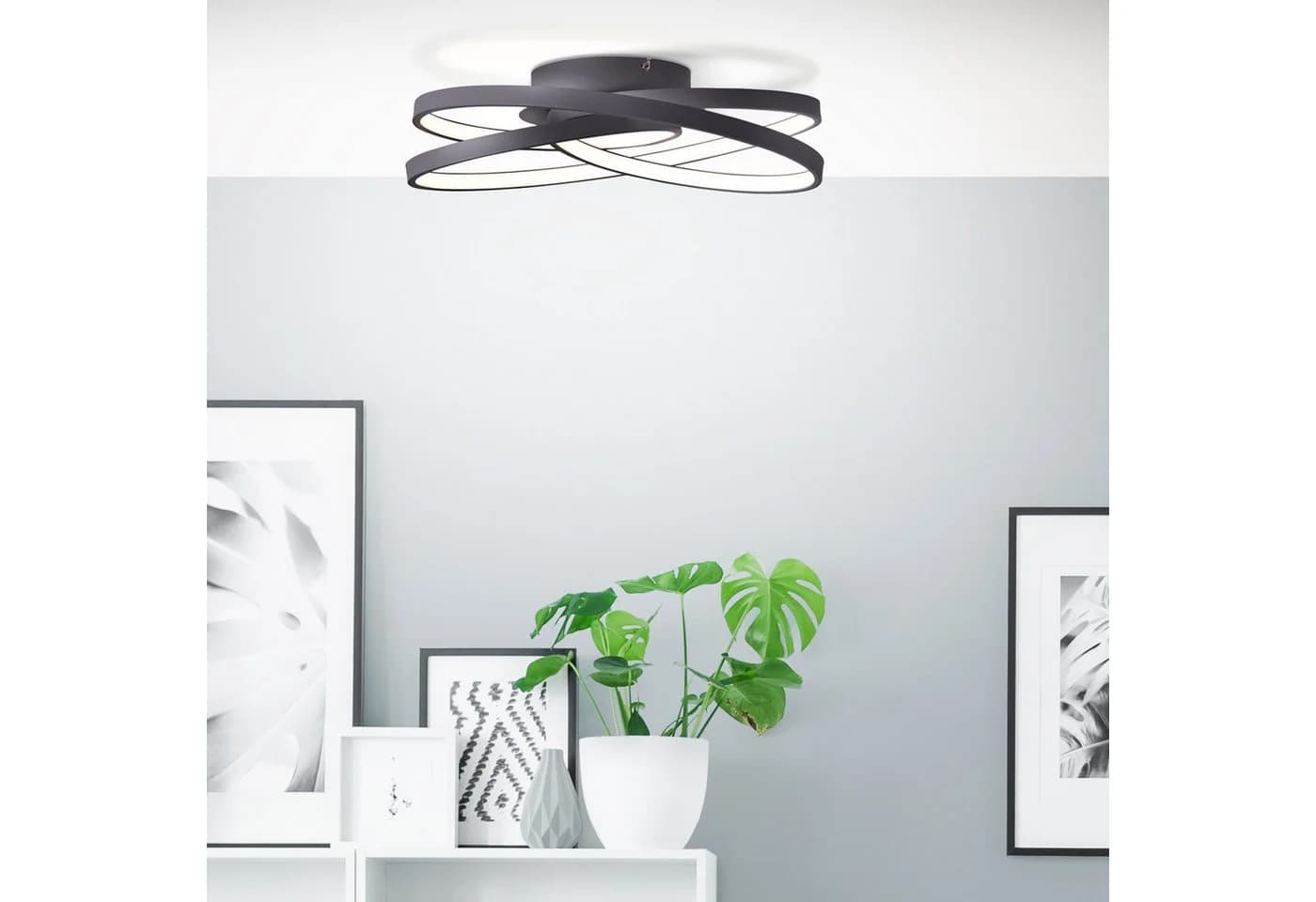 BRILLIANT Deckenleuchte Labyrinth Schwarz LED Modern - Bild 2