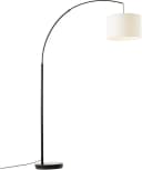 OTTO HOME Stehlampe Stellan Bogenlampe Beige Textil E27 Fußschalter Bild 2