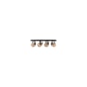 BRILLIANT Deckenstrahler Nikka 4-flammig schwarz/natur Metall/Rattan Bild 1