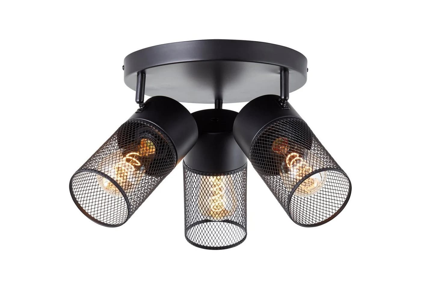 BRILLIANT Deckenstrahler Kamolo Beige/Schwarz 3-flammig 30,5 cm - Bild 2