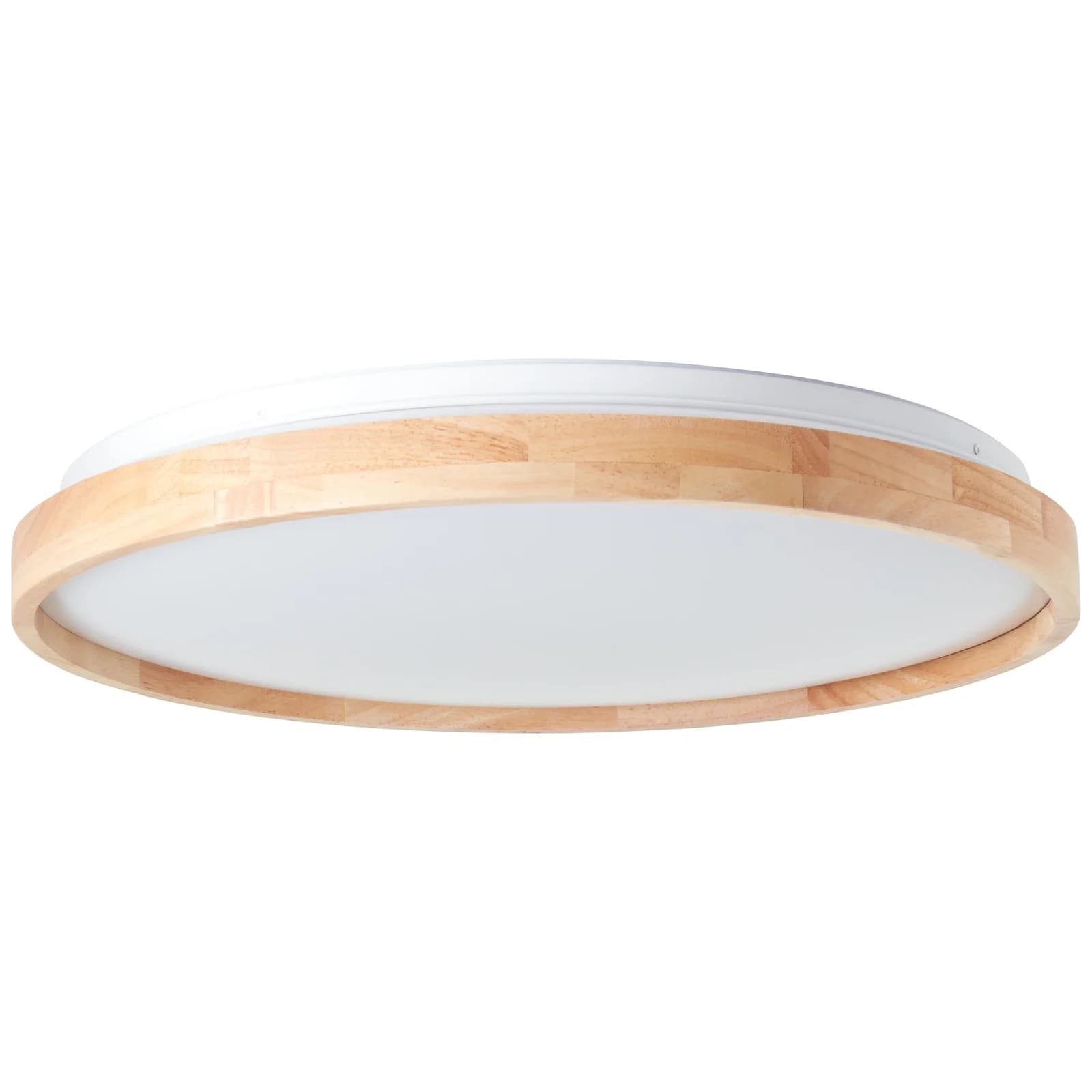 BRILLIANT LED Deckenleuchte Alson Weiß Holzdetailliert