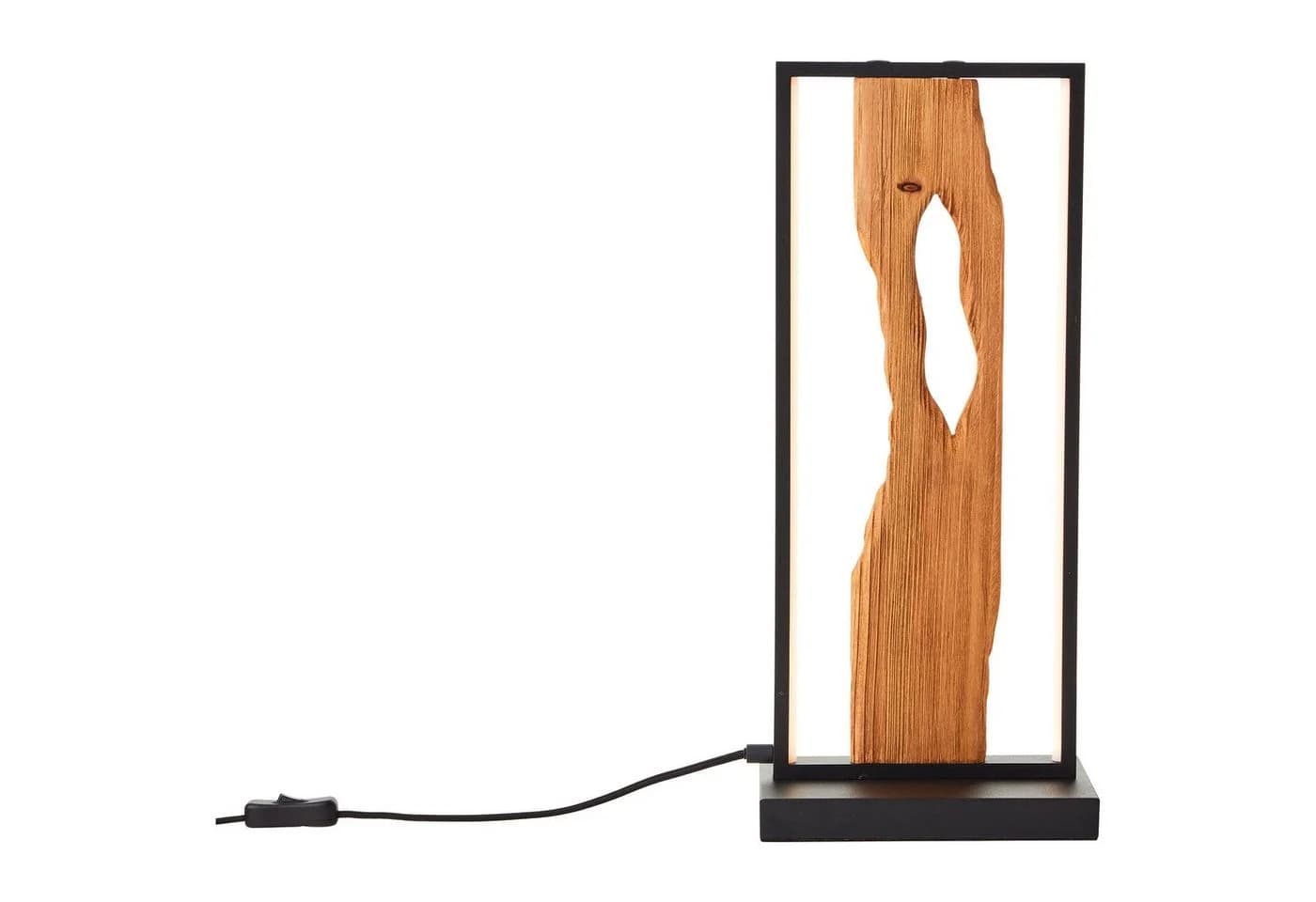 BRILLIANT LED Tischleuchte Chaumont Schwarz Holz 50cm - Bild 3
