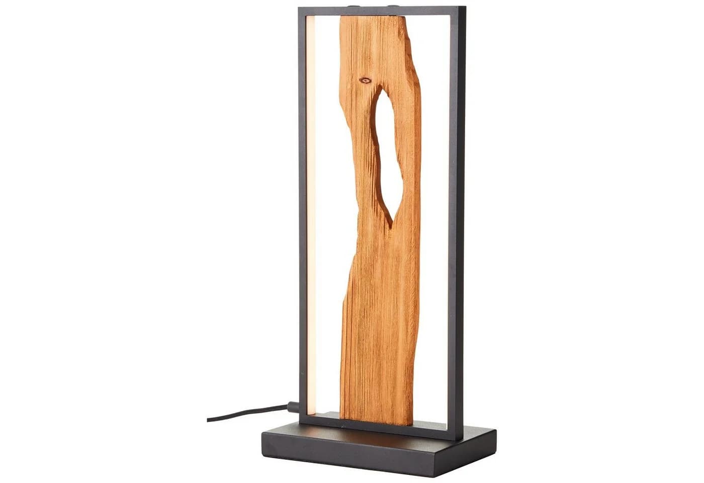 BRILLIANT LED Tischleuchte Chaumont Schwarz Holz 50cm - Bild 5