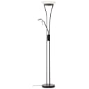 Brilliant Finn Deckenfluter Schwarz LED Lesearm Dimmbar Bild 1