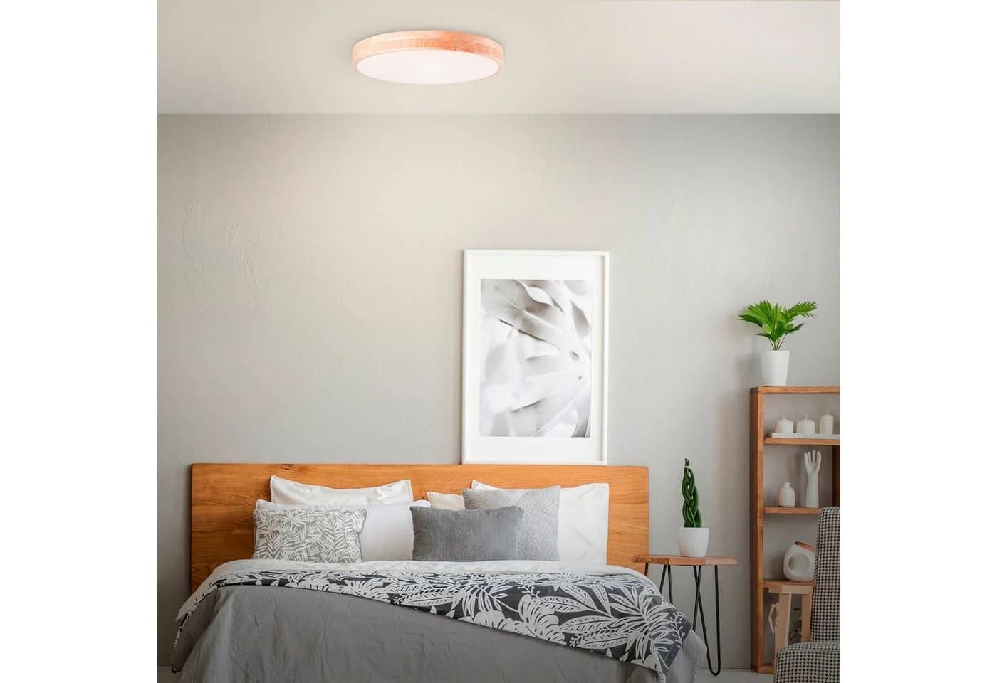 BreLight LED Wandleuchte Slimline CCT Dimmbar Holz Weiß - Bild 3