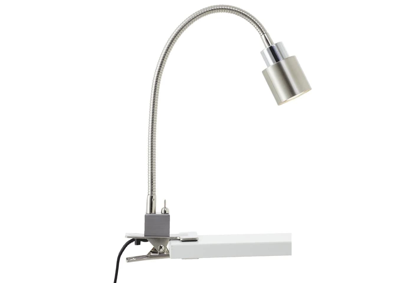 Lightbox Tischleuchte LED Klemmleuchte Nickel Chrom 37x27cm - Bild 2
