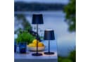 Brilliant Kaami LED Tischleuchte Schwarz Matt Metall Bambus USB Dimmbar Bild 1