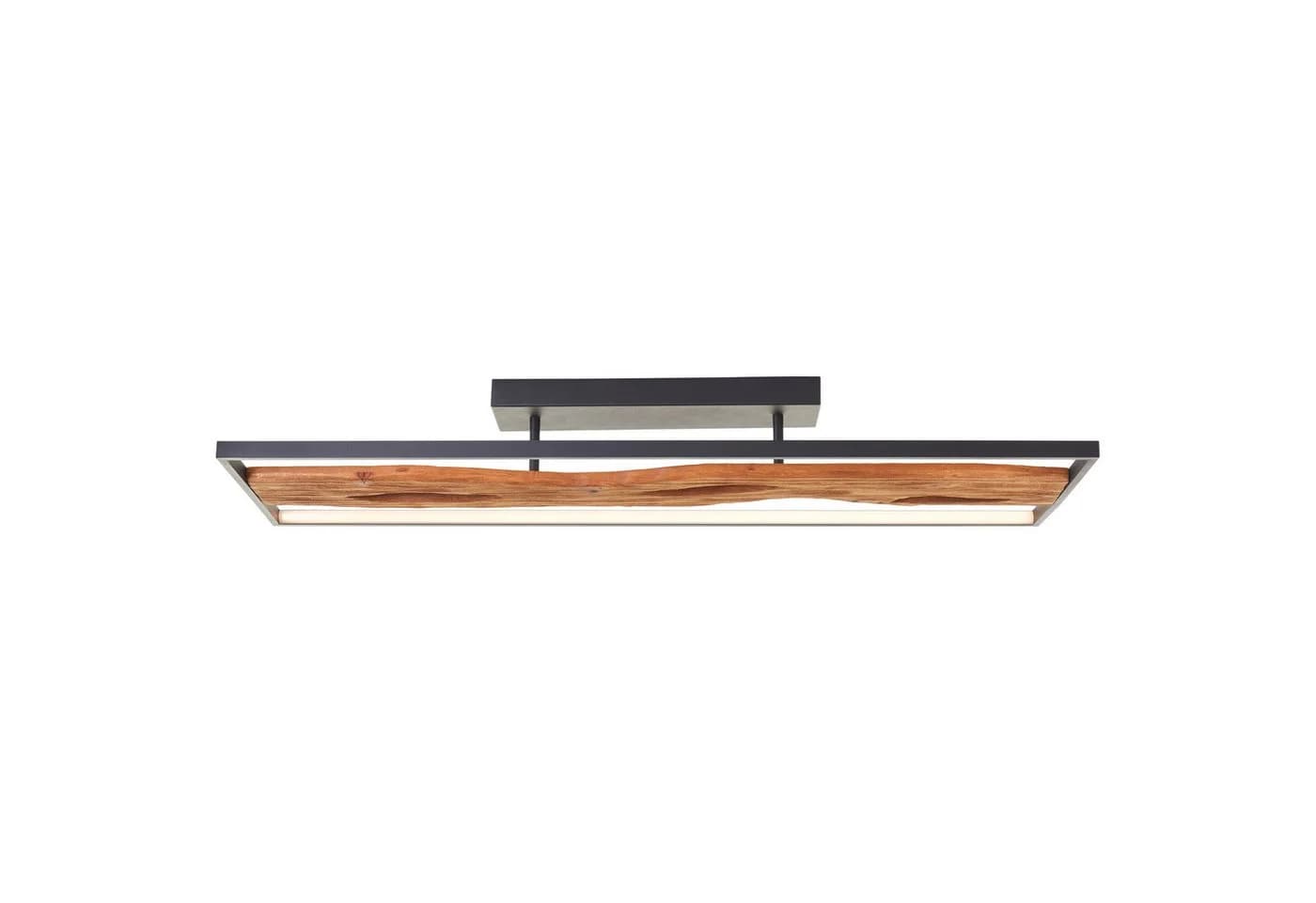 BRILLIANT LED Deckenleuchte Chaumont Schwarz Holz 6600 lm 3000 K - Bild 4