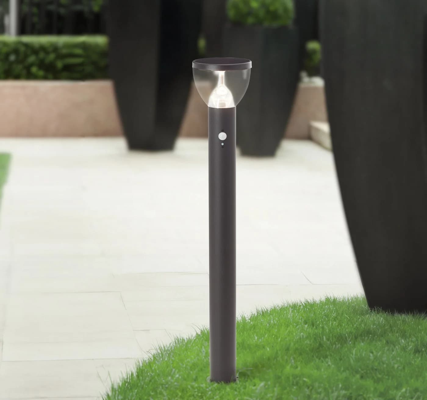 BRILLIANT Tulip LED Außen-Stehlampe Schwarz Solar