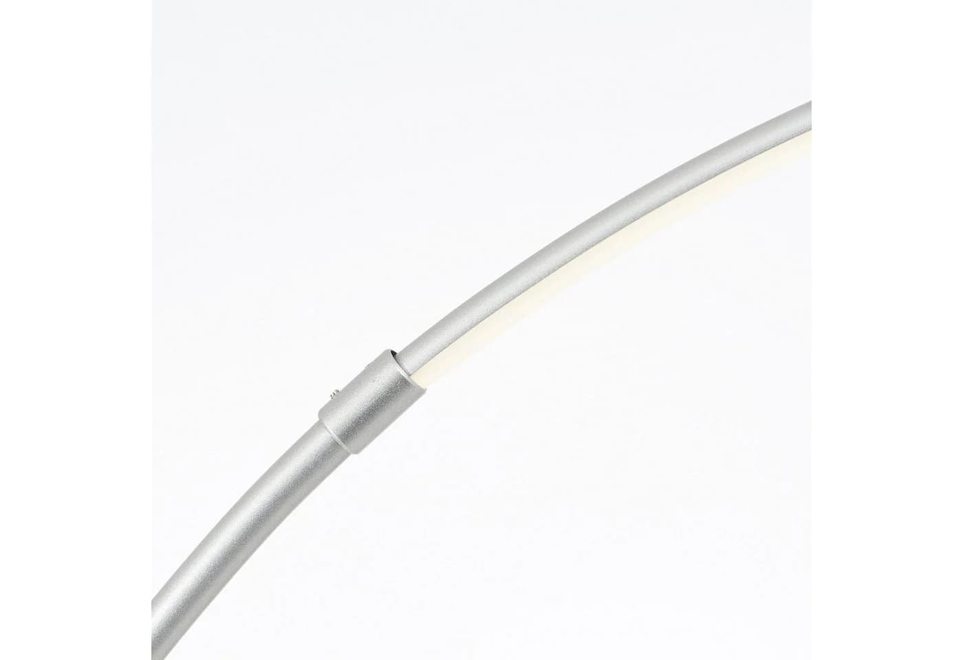 MY HOME Bogenlampe Melio Silber LED Dimmbar CCT