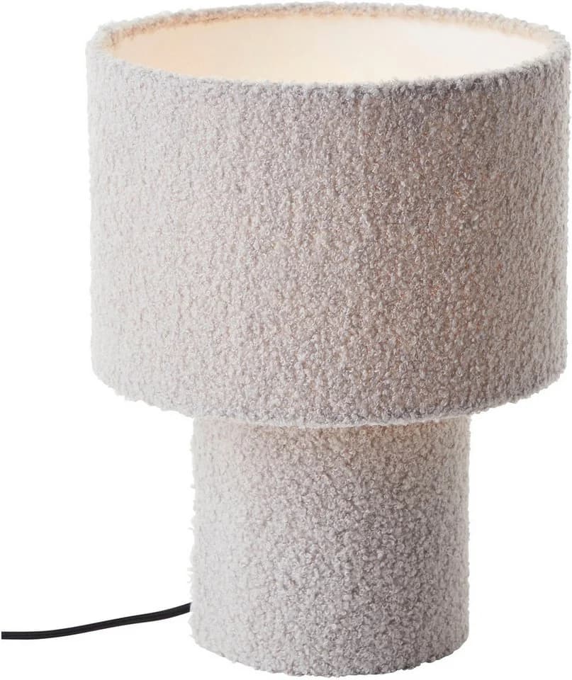 LeGer Home by Lena Gercke Tischleuchte Debora Grau Teddy-Stoff - Bild 2
