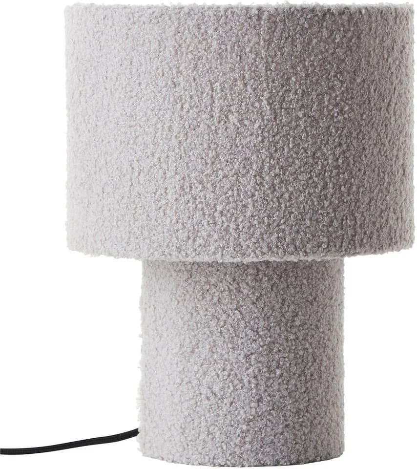 LeGer Home by Lena Gercke Tischleuchte Debora Grau Teddy-Stoff - Bild 3