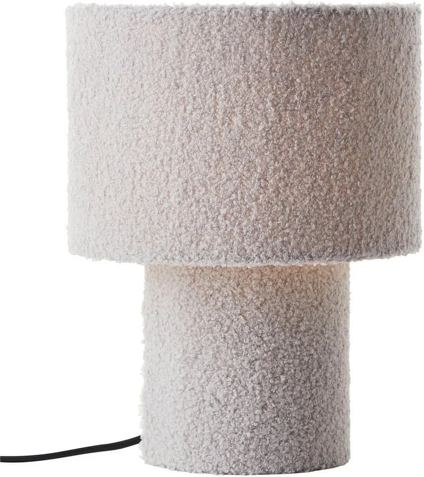 LeGer Home by Lena Gercke Tischleuchte Debora Grau Teddy-Stoff - Bild 4