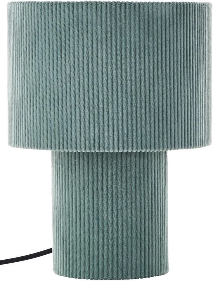 LEGER HOME Tischleuchte Kathleen Cordstoff Petrol