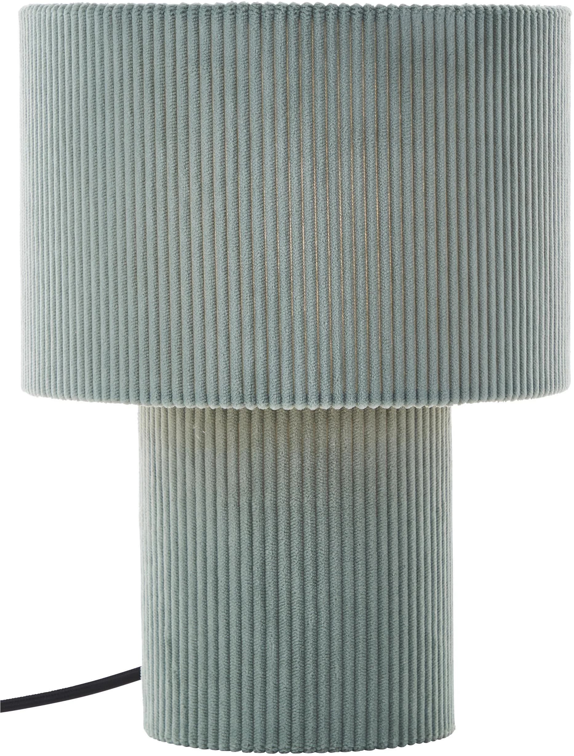 LEGER HOME Tischleuchte Kathleen Cordstoff Petrol - Bild 3