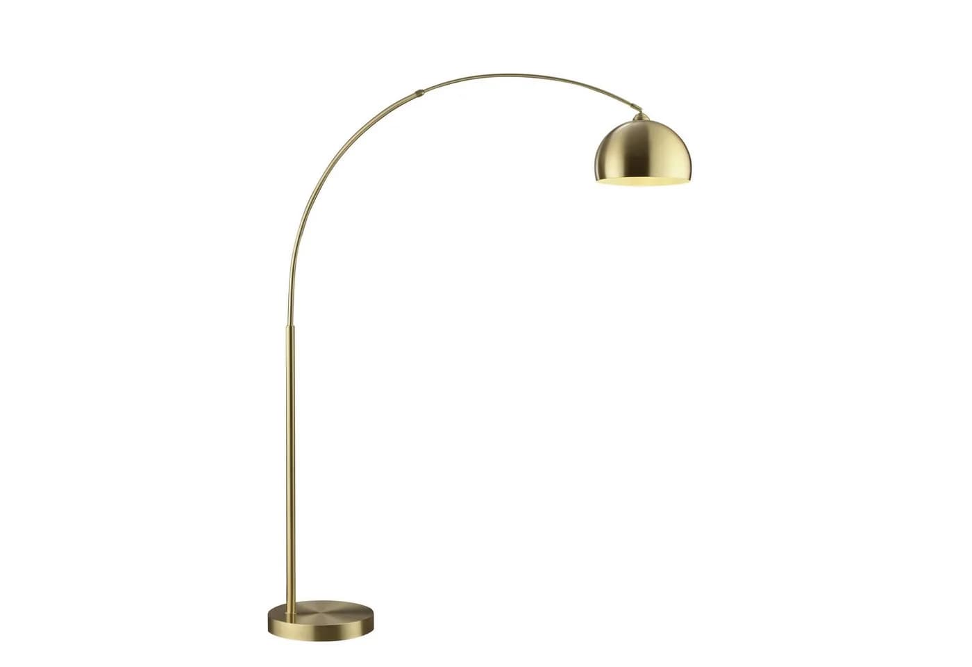 BRILLIANT Bogenlampe Manor gebürstet Messing E27 - Bild 4