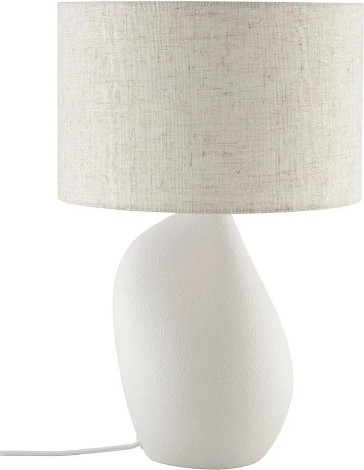 OTTO HOME Tischleuchte Nyllor Beige Keramikfuß Textilschirm - Bild 4