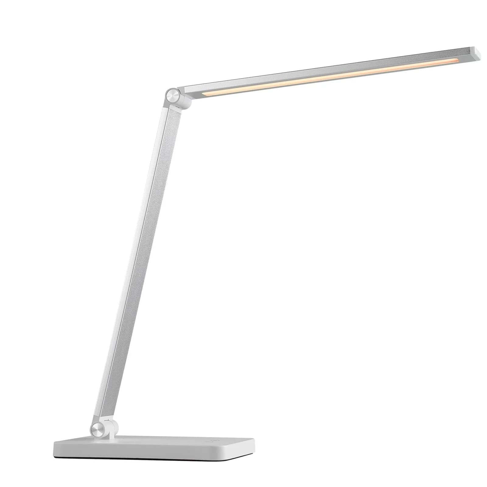 BRILLIANT LED Tischleuchte Lomina Weiß Dimmbar USB 550 Lumen
