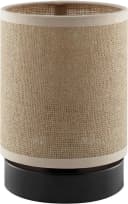OTTO HOME Tischleuchte Mikka Beige Natur Schwarz Metall Leinen Bild 2