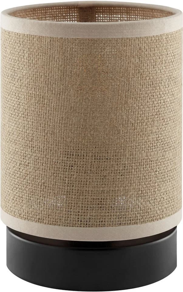 OTTO HOME Tischleuchte Mikka Beige Natur Schwarz Metall Leinen - Bild 2