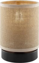 OTTO HOME Tischleuchte Mikka Beige Natur Schwarz Metall Leinen Bild 3