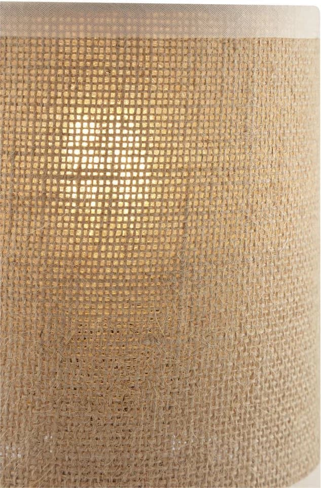 OTTO HOME Tischleuchte Mikka Beige Natur Schwarz Metall Leinen - Bild 4