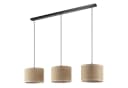 OTTO HOME Pendelleuchte Mikka 3-flammig Beige/Natur Schwarz Textil Bild 1