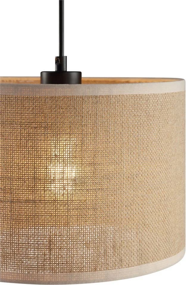 OTTO HOME Pendelleuchte Mikka 3-flammig Beige/Natur Schwarz Textil - Bild 5
