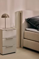 LeGer Home by Lena Gercke Tischleuchte Linnea Akku Taupe Pilzform Bild 1