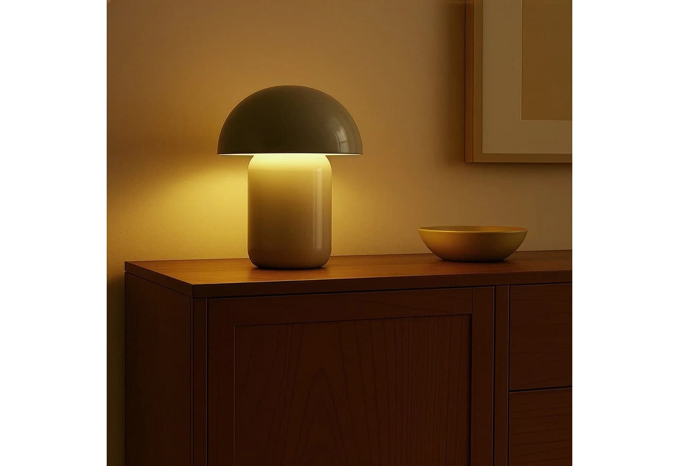 LeGer Home by Lena Gercke LED Tischleuchte Galilea, Dimmfunktion, Warmweiß, Ø 20 cm, Metall