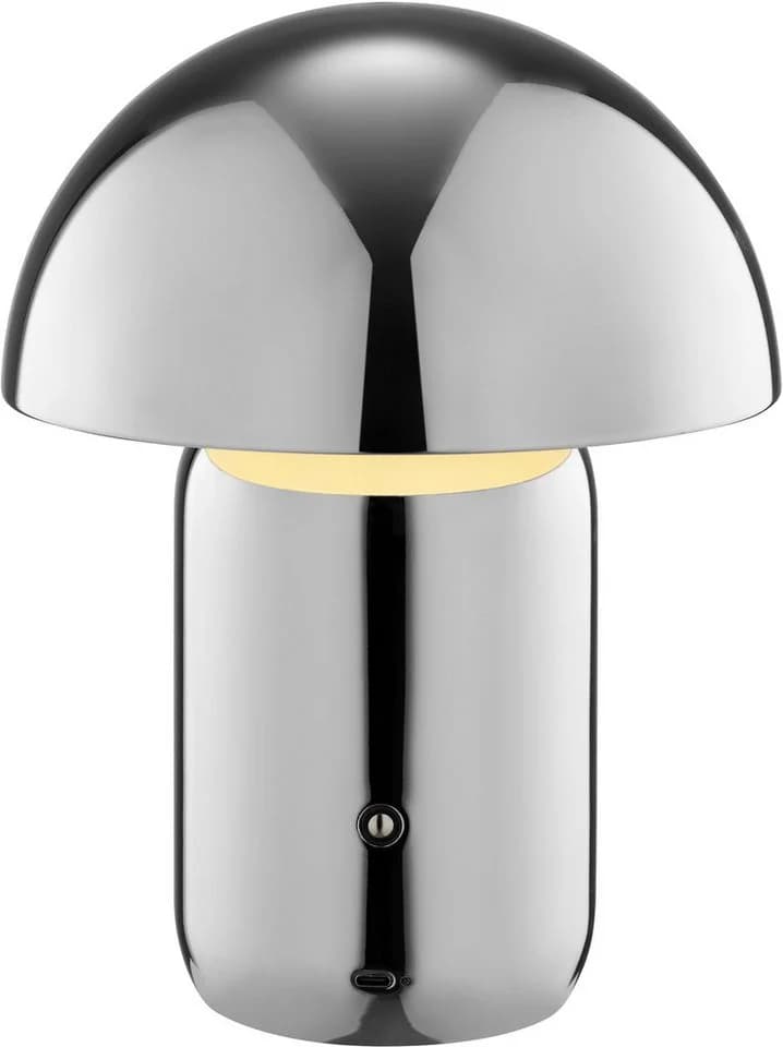 LED Tischleuchte Galilea Grau Chrom Dimmbar Akku - Bild 2