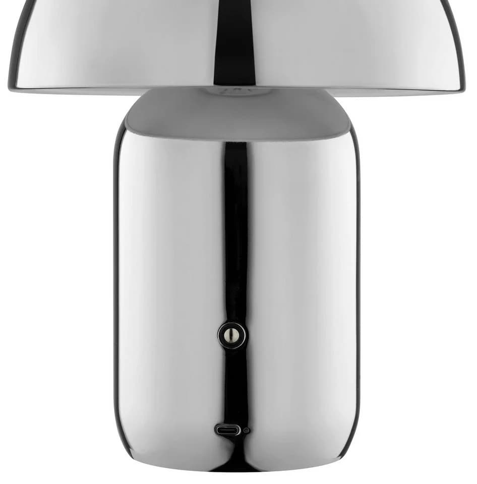 LED Tischleuchte Galilea Grau Chrom Dimmbar Akku - Bild 4