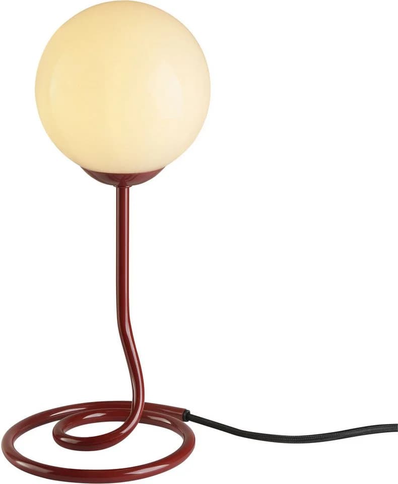OTTO home Tischleuchte Orrell, Ø 12 cm, Metallfuß mit weißem Glasschirm