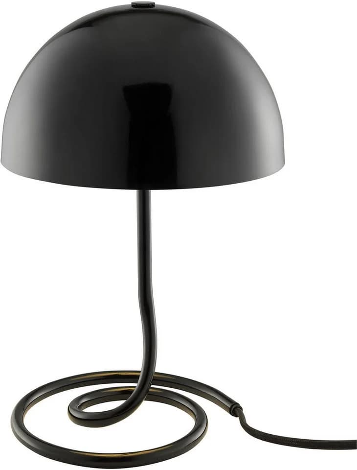 OTTO home Charlett Pilz Lampe Tischleuchte Metall Spiralfuß G9 - Bild 2