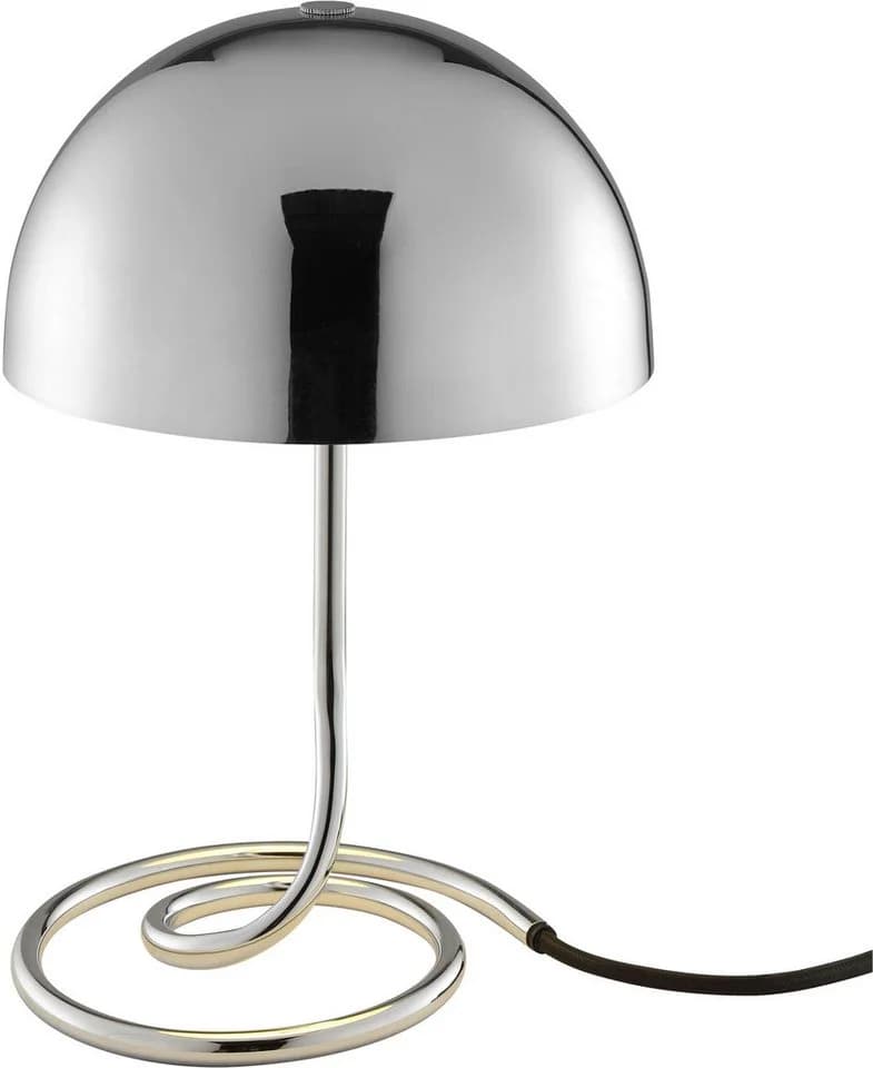 OTTO home Charlett Pilz Lampe Metall Spiralfuß Tischlampe G9 - Bild 2