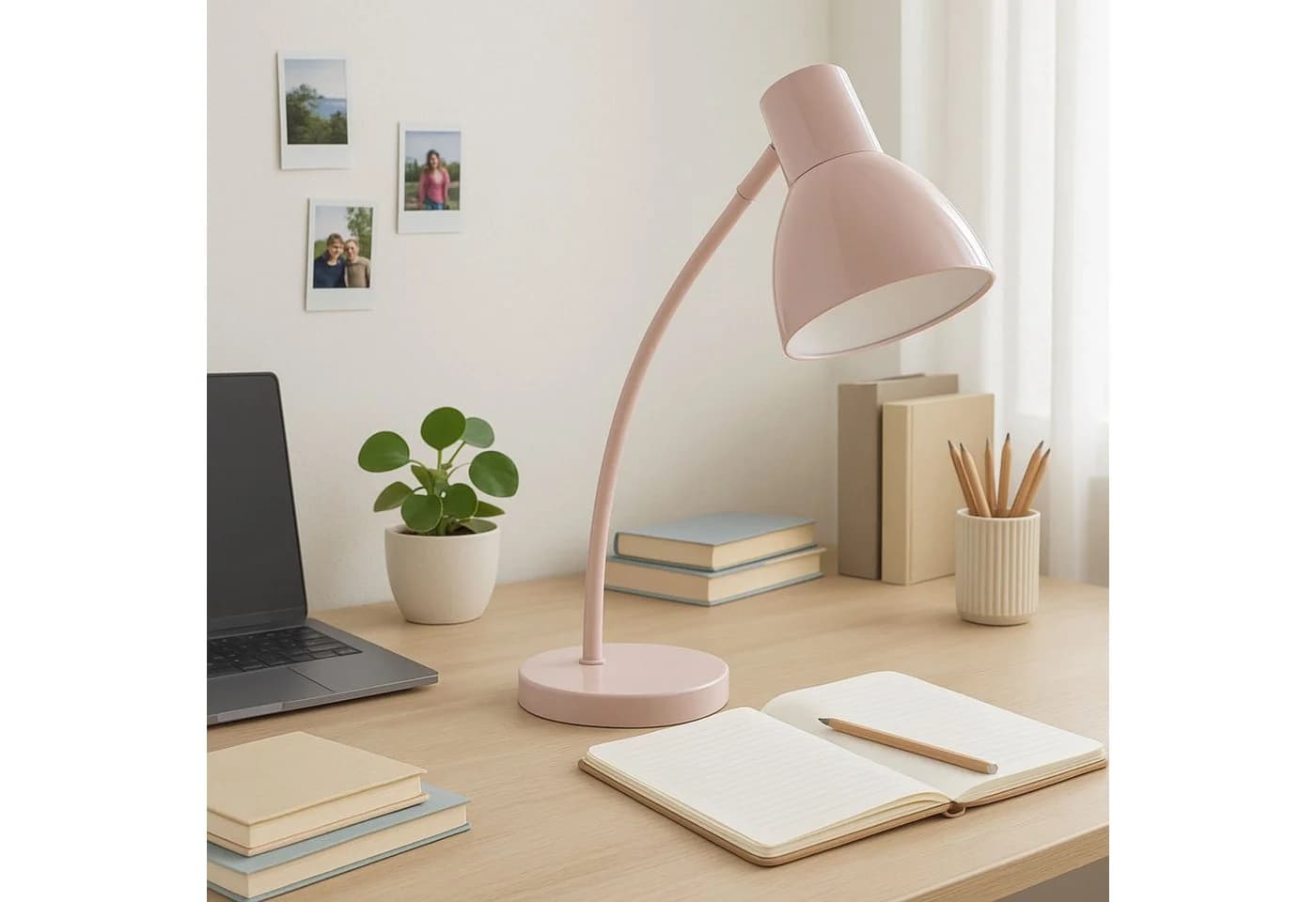 BRILLIANT Tischleuchte Jerry Rosa 42 cm