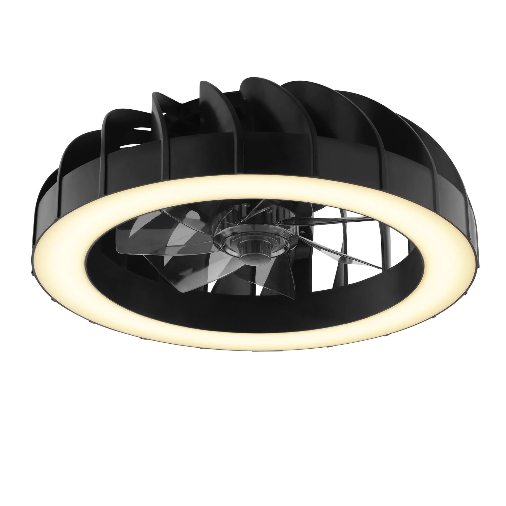 BRILLIANT LED Deckenleuchte "Fanora" Schwarz 46 cm