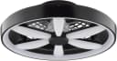 Hanseatic LED Deckenleuchte DLV2205 Schwarz mit Ventilator und Fernbedienung Bild 1