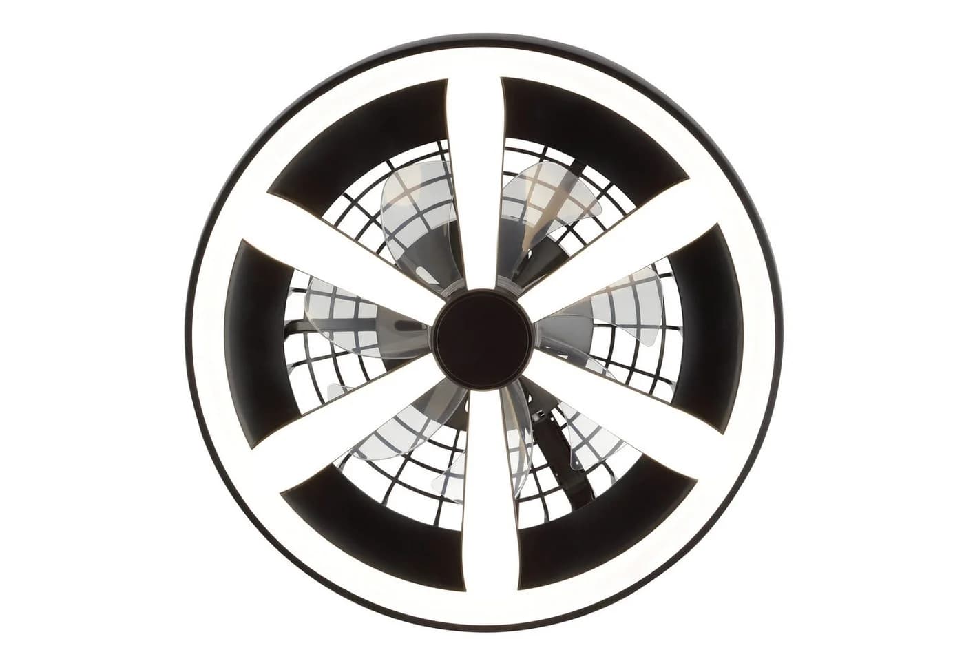 Hanseatic LED Deckenleuchte DLV2205 Schwarz mit Ventilator und Fernbedienung - Bild 3