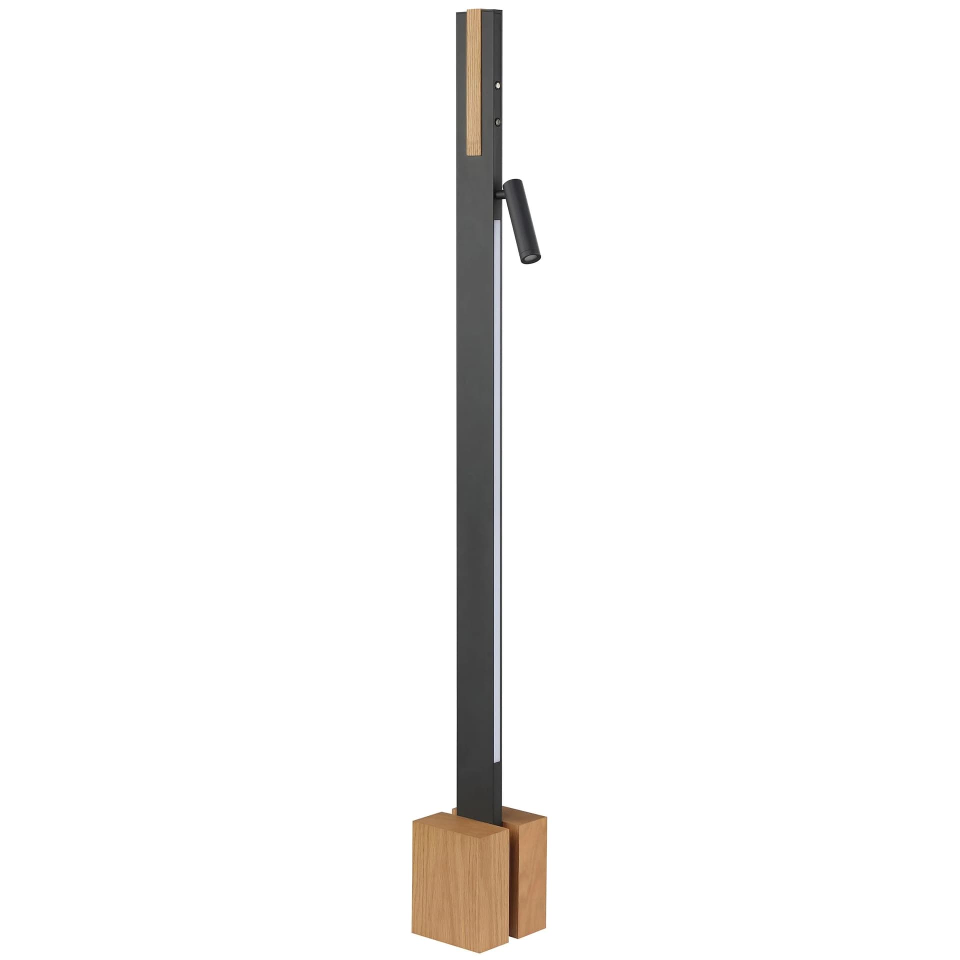 Brilliant LED-Stehleuchte Streamline 145 cm Schwarz Leselicht