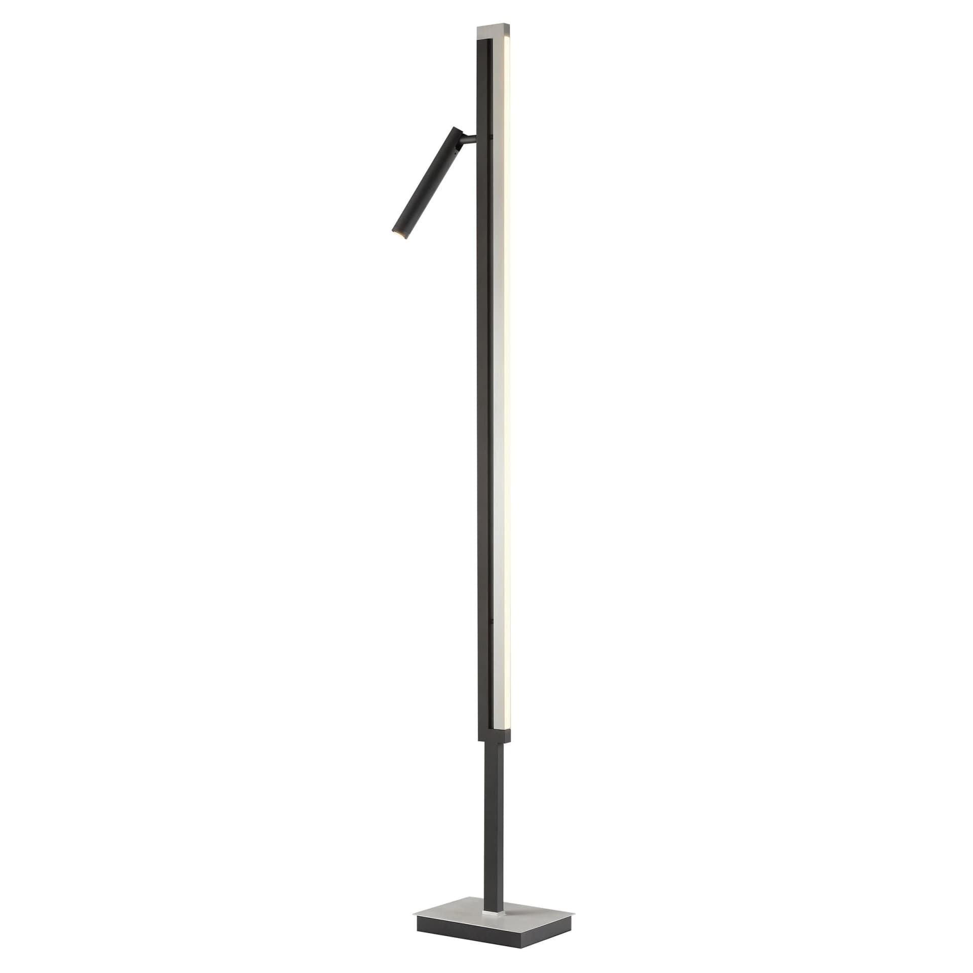 Brilliant LED-Stehlampe Pulse 150 cm Schwarz Metall