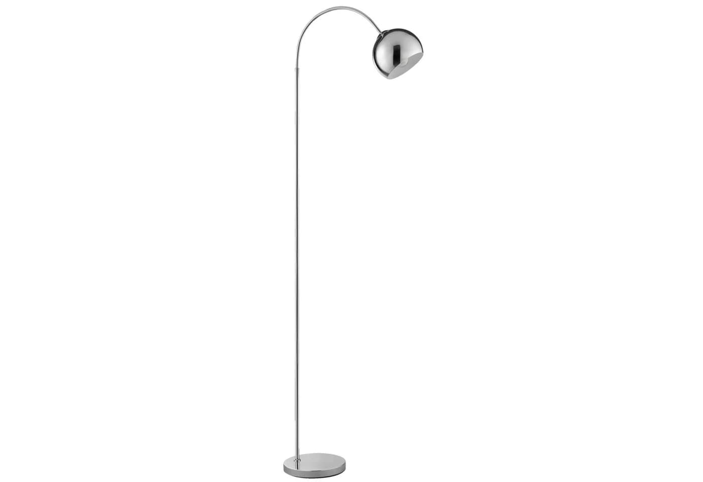 Lightbox Bogen-Stehleuchte chrom E27 Fassung