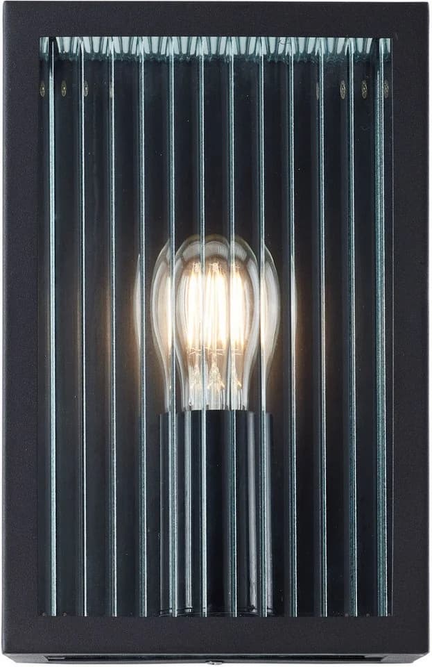 My Home Außen-Wandleuchte GETTA E27 Riffelglas IP44 - Bild 4