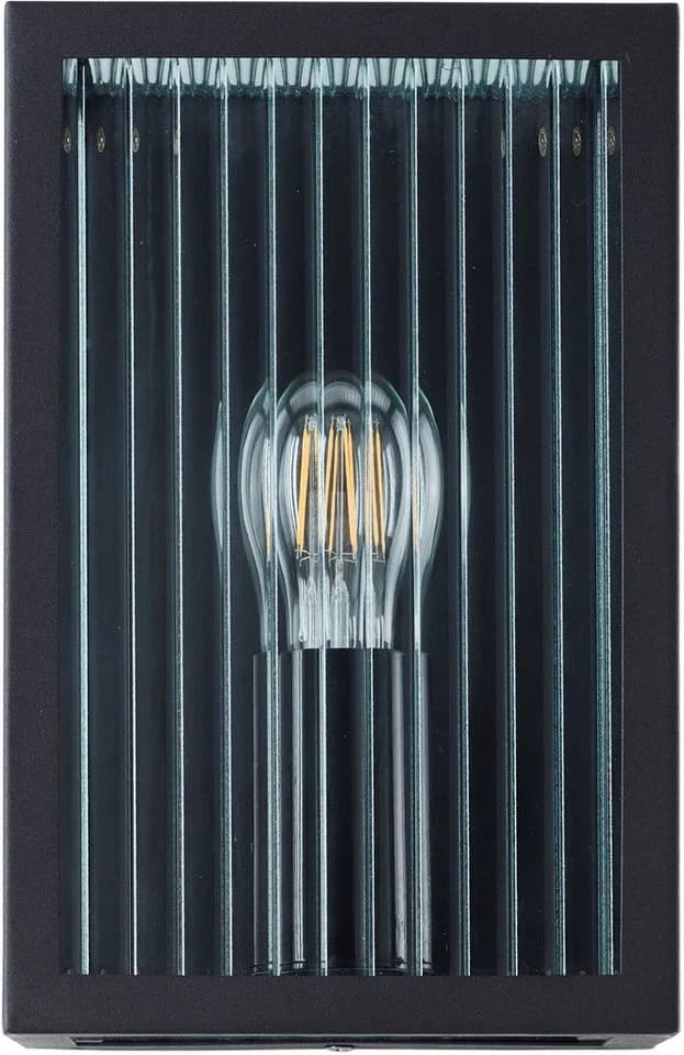 My Home Außen-Wandleuchte GETTA E27 Riffelglas IP44 - Bild 5