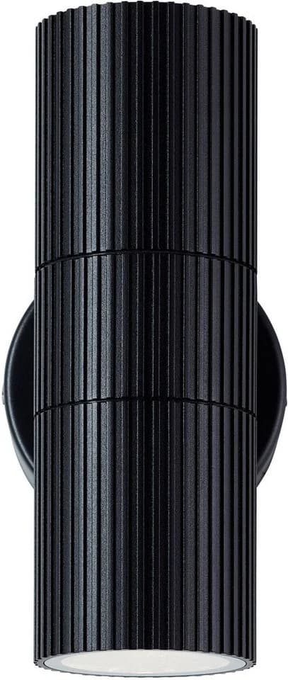 my home Außen-Wandleuchte KEOLA - Außenleuchte Schwarz Up- & Down Light GU10 IP44 Aluminium/Glas - Bild 4